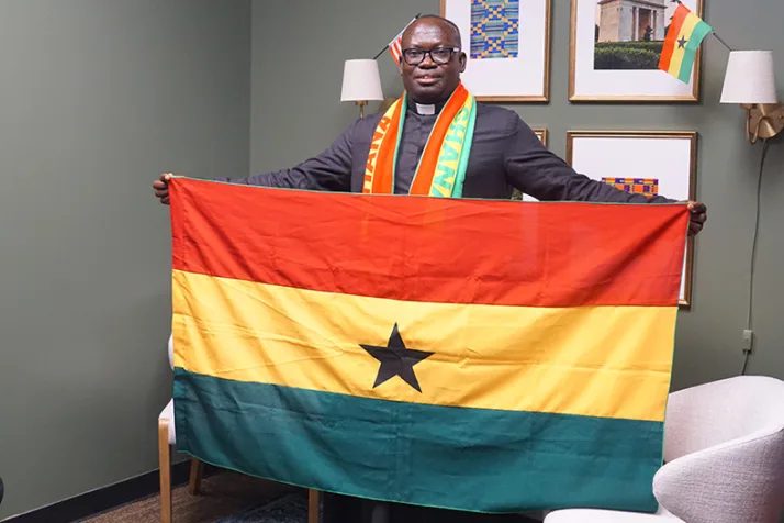 Shawnee Priest Cheers On Ghana