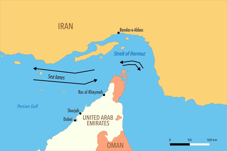 Ship Runs Aground In Strait Of Hormuz
