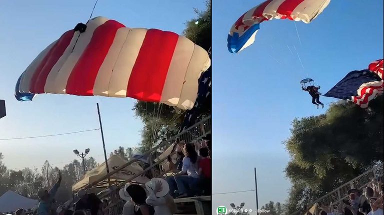 Skydiver Crashes Near Crowd At California Rodeo