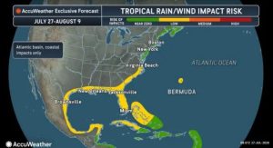 Southeast Coast At Risk For Tropical Development