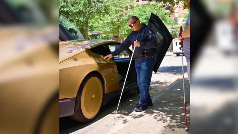 Tesla S Cybercab Aims To Improve Transportation For Blind Americans