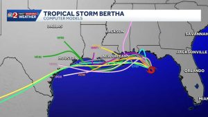 Tropical Storm Bertha Forms In Gulf
