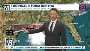 Tropical Storm Bertha Nears Louisiana Landfall