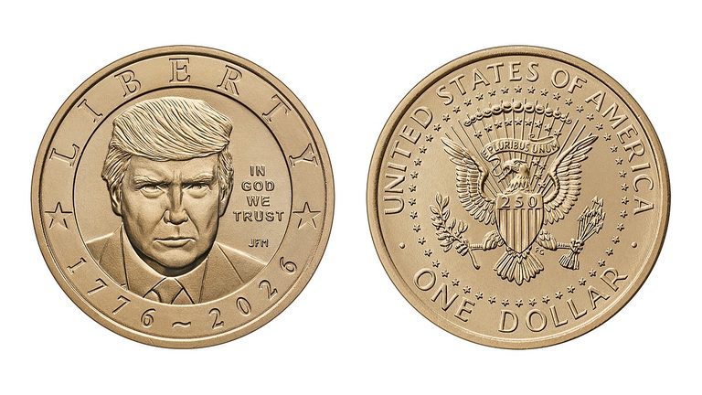 Trump S Face On New 1 Coin