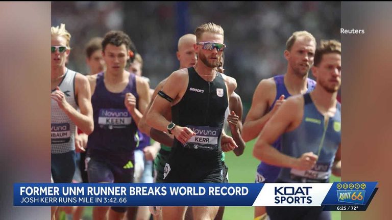 Unm Alum Sets Mile World Record