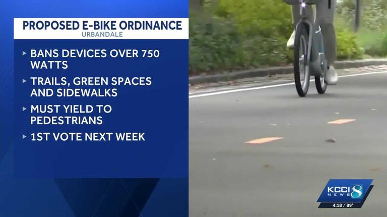 Urbandale Proposes E Bike Rules