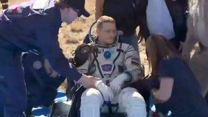 Us Russian Space Crew Lands Safely