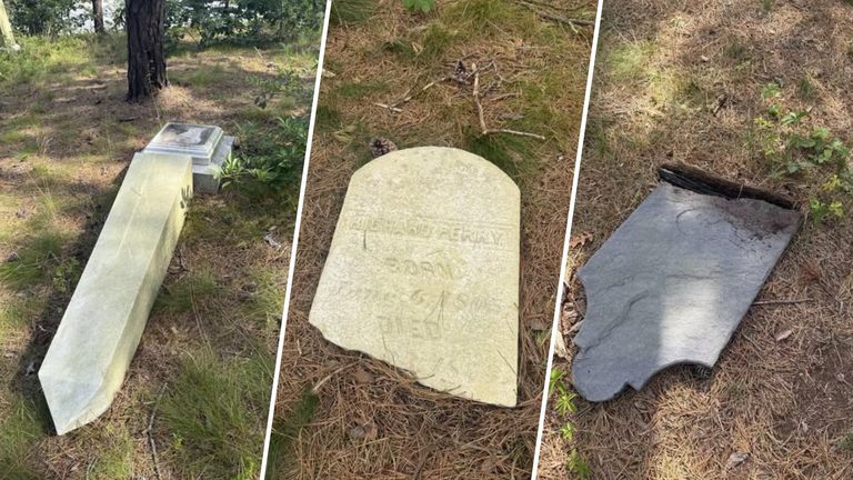 Vandals Damage Tombstones In Provincetown Cemetery