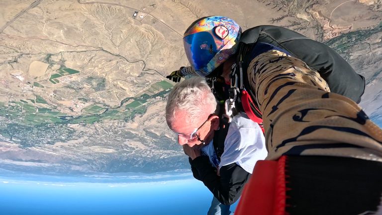 Vietnam Veteran Celebrates 90Th Birthday With Skydiving Jump