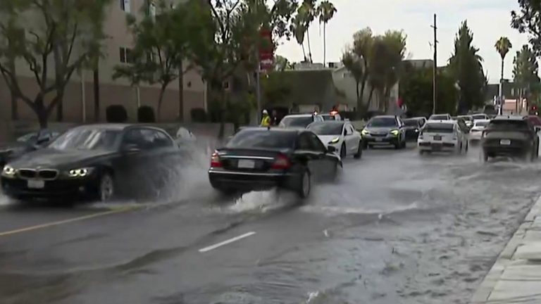 Water Main Break In Studio City