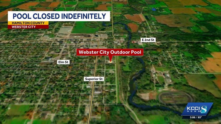 Webster City Pool Closed