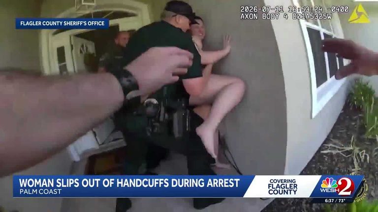 Woman Slips Out Of Handcuffs In Flagler County