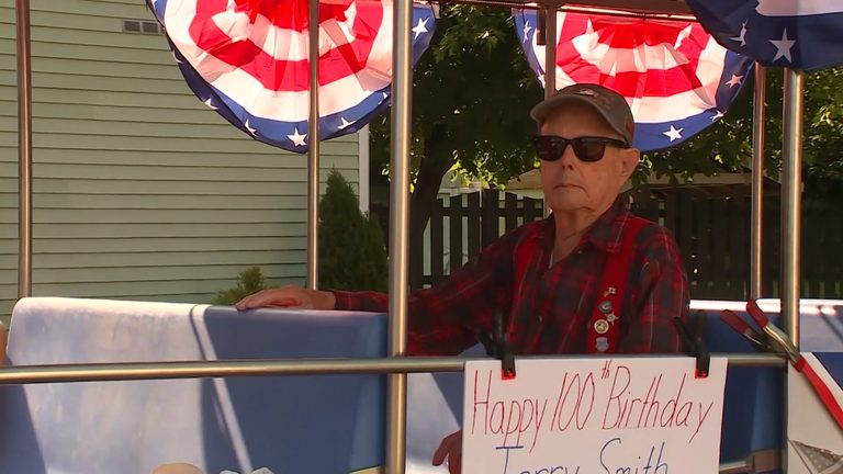 Wwii Vet Leads Harrison Parade