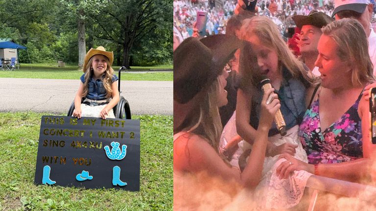 10 Year Old Girl Sings With Lainey Wilson