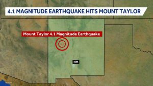4 1 Magnitude Earthquake Rattles Area Near Mount Taylor Cibola County