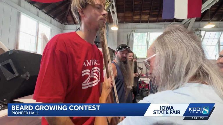 Beard Growing Contest Highlights Iowa State Fair Traditions