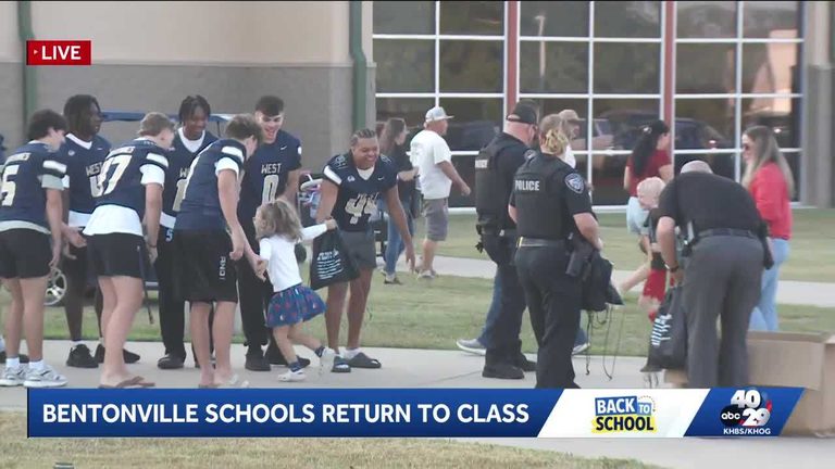 Bentonville Students Return To School