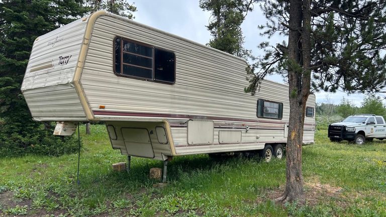 Bridger Teton National Forest Asks Public For Tips On Abandoned Camper Near Bond