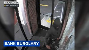 Burglar Smashes Into East Mount Airy Bank