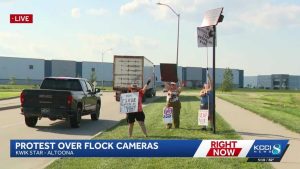 Central Iowa Residents Protest Flock License Plate Cameras Over Privacy And Four