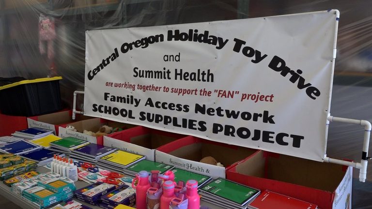 Central Oregon Holiday Toy Drive Donates 100 Backpacks To Family Access Network