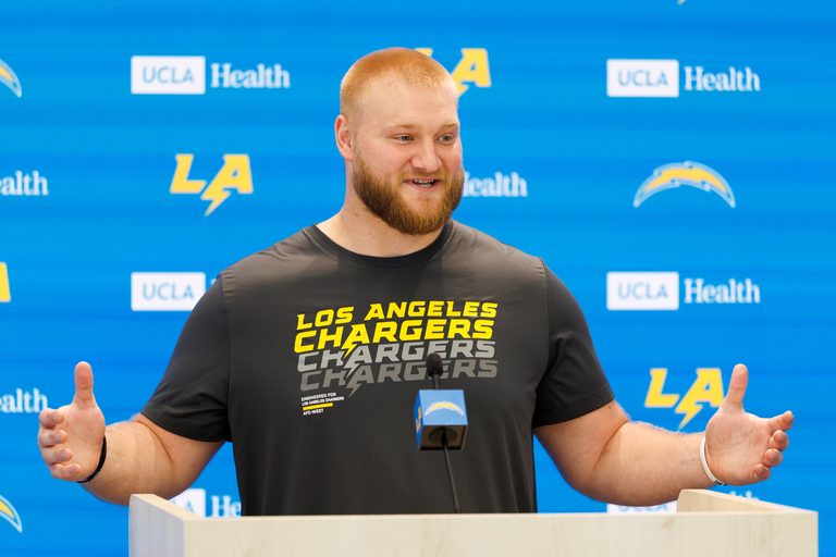 Chargers Center Tyler Biadasz Carted Off Practice Field With Leg Injury