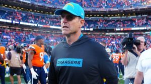 Chargers Coach Jim Harbaugh Criticizes Punter Jk Scott For Not Tackling On Punt