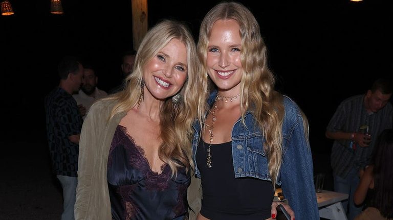 Christie Brinkley And Daughter Sailor Cook Turn Heads In Denim At John Mayer Con