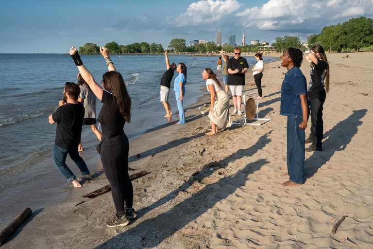 Clevelanders Find Emotional Release At Edgewater Beach