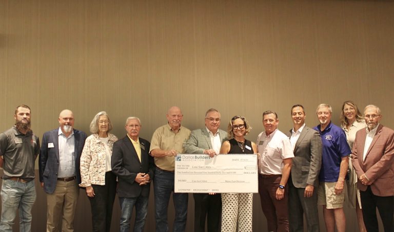 Dallas Builders Association Donates 110 435 To Lone Star Casa