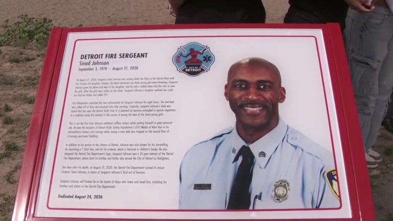 Detroit Honors Fallen Firefighter Sgt Sivad Johnson With Permanent Belle Isle Pl