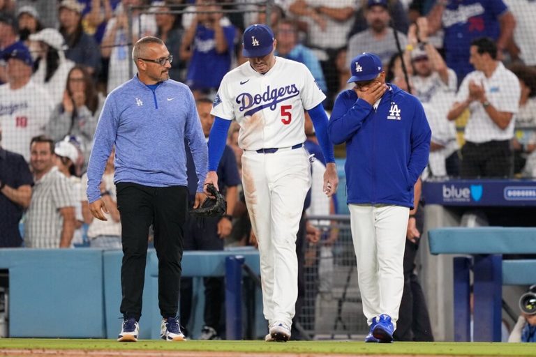 Dodgers Freeman Avoids Injury