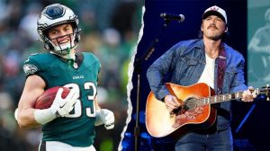 Eagles Cooper Dejean Joins Morgan Wallen On Stage
