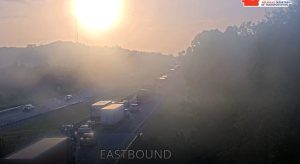 Eastbound I 40 Traffic Halted Near Coal Hill After Semi Truck And Car Collision
