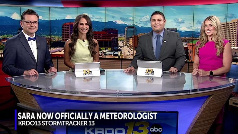 El Paso County Meteorologist Sara Mccoy Earns Graduate Degree And Joins Krdo13 S