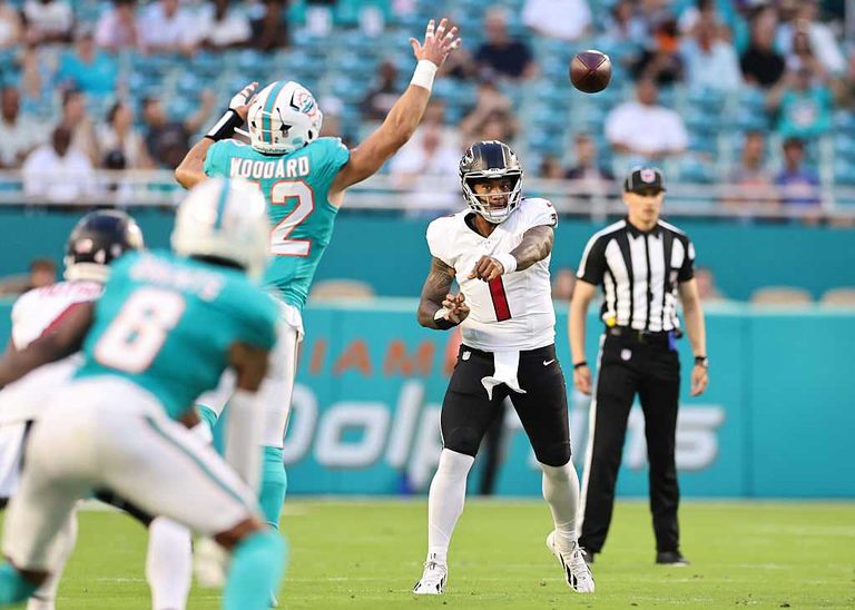 Falcons Edge Dolphins 17 12 In Preseason Showdown As Tagovailoa Fumbles