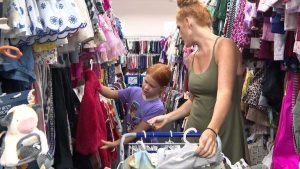 Families Finish Back To School Shopping