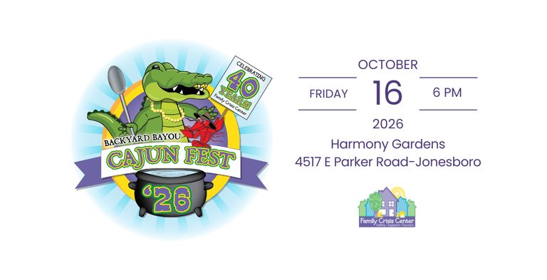 Family Crisis Center To Host Cajunfest Fundraiser In Jonesboro Oct 16