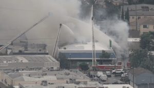 Fire Damages Dollar Tree On South Pacific Boulevard In Huntington Park