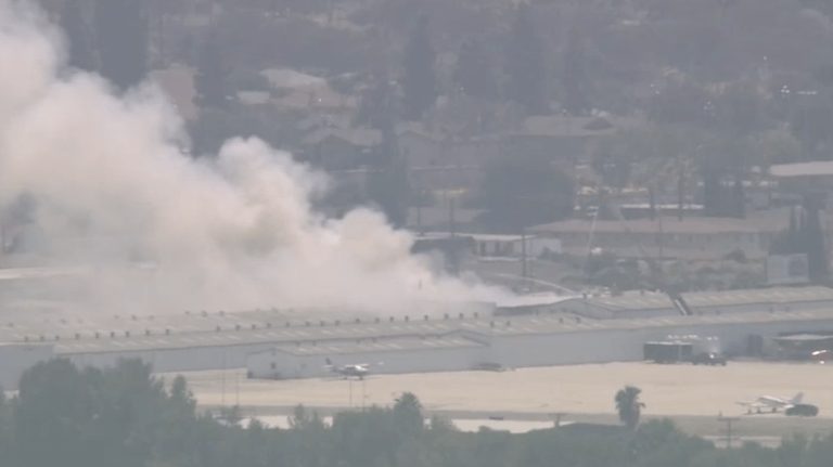 Fire Near Fullerton Airport