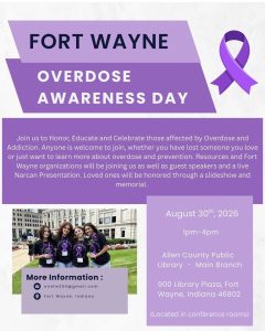 Fort Wayne Youth Host Overdose Awareness Day Event At Allen County Library