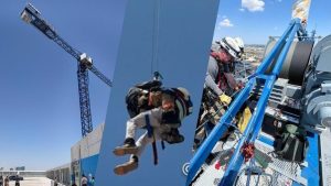 Fort Worth Fire Crews Rescue Crane Operator From 220 Foot Height