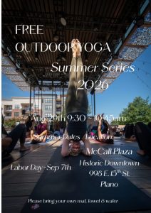 Free Outdoor Yoga At Mccall Plaza Plano