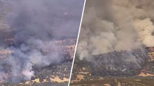 Gann Fire Spreads In Central California