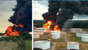 Glenpool Schools Shelter In Place As Crews Fight Massive Liquid Natural Gas Tank
