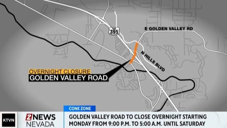 Golden Valley Road To Close Nightly For U S 395 Bridge Widening Project