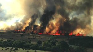 Grass Fire Near Gracemont Burns Hundreds Of Acres Threatens Homes