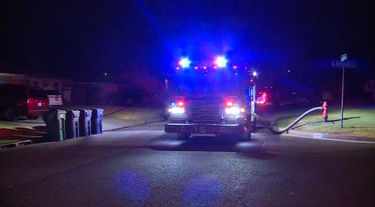 Grass Fire Near Okc Apartment Complex