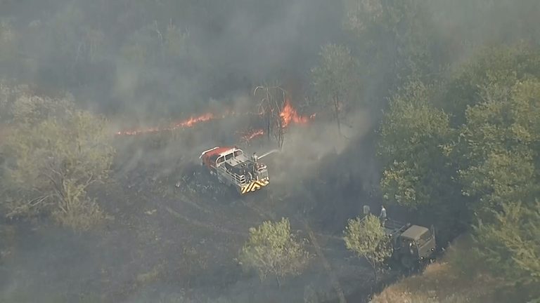 Grass Fire Near Wills Point Swells To 400 Acres Highway 64 Closed