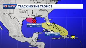 Invest 97 L May Strengthen Over Gulf Dolly Remnants Bring Extra Rain To Florida